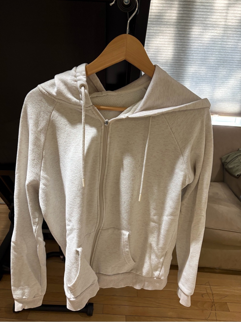 Primark beige/ cream woman’s Zip-Up Hoodie